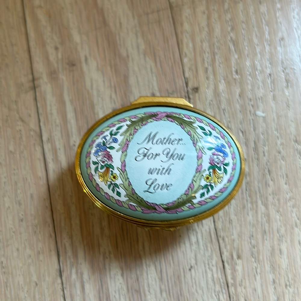 Halcyon Days enamel keepsake Mother’s Day box
